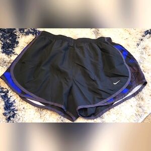 🔥2For$20 Women's NIKE Shorts Size Large Black Blue. EXCELLENT